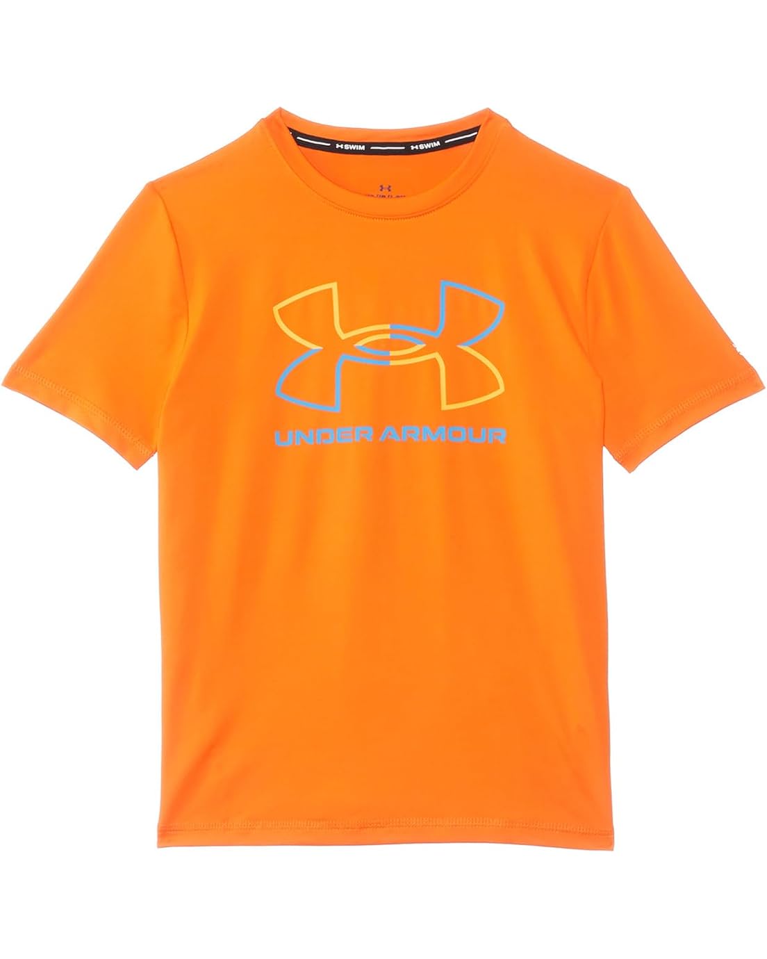 언더아머 Under Armour Kids Logo Split Surf Shirt (Big Kid)