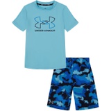 Under Armour Kids Under Armour Kids Dissolve Camo Shirt and Short Swim Set (Little Kid)