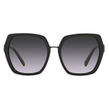 Valentino 57mm Geometric Sunglasses_BLACK/ GRADIENT BLACK