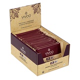 VIVOO Organic Raw Chocolate Bars | Extra Dark 83% Cacao | With Coconut Blossom Sugar | Dairy-Free, Soy-Free, Gluten-Free | Non-GMO, Vegan, Kosher | Nutrient-rich & Fibre | Box of 2