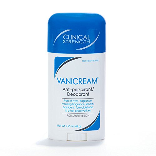 Vanicream Anti-Perspirant Deodorant Clinical Strength, 24-Hour Protection, For Sensitive Skin, Unscented, 2.25 oz