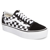 Vans Old Skool Platform Sneaker_CHECK BLACK/ TRUE WHITE