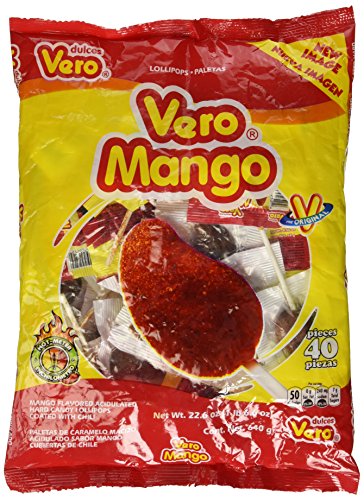 Vero Mango Con Chile - Pack of 40- (22.6 oz.)(1 lb. 6.6 oz.)