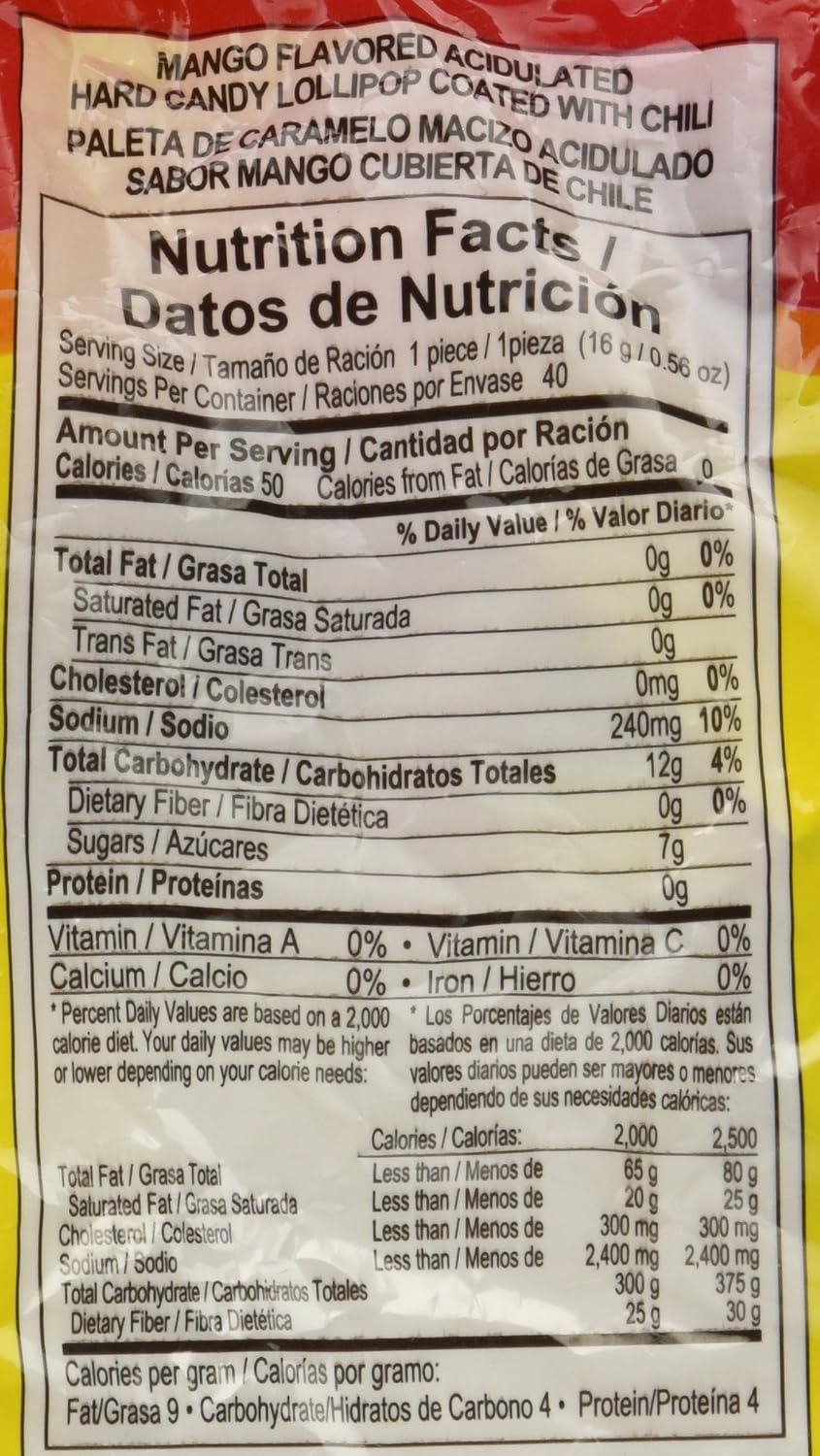  Vero Mango Con Chile - Pack of 40- (22.6 oz.)(1 lb. 6.6 oz.)