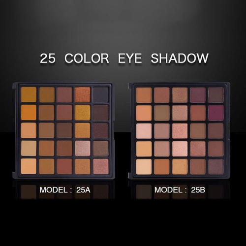  Matte and Shimmer Eyeshadow Palette, Vodisa 25 Smoky Warm Color Eye Shadows Glitter Makeup Kit Make Up Brushes Set Nature Nude Earth Tone Waterproof Beauty Cosmetics High Pigment P