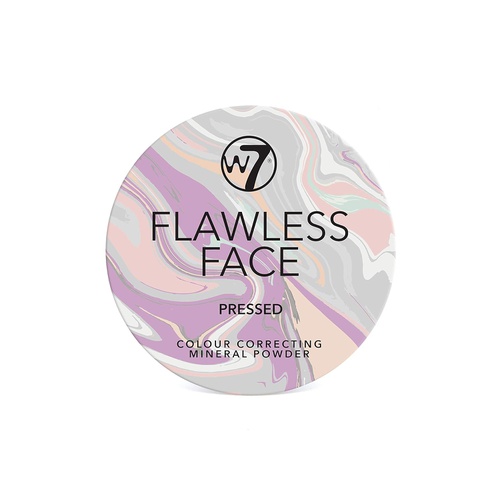  W7 | Flawless Face Color Correcting Mineral Powder | Pressed Face Powder Makeup | Multi-Colored Setting Powder Suitable For All Skin Tones | Soft And Lightweight Formula