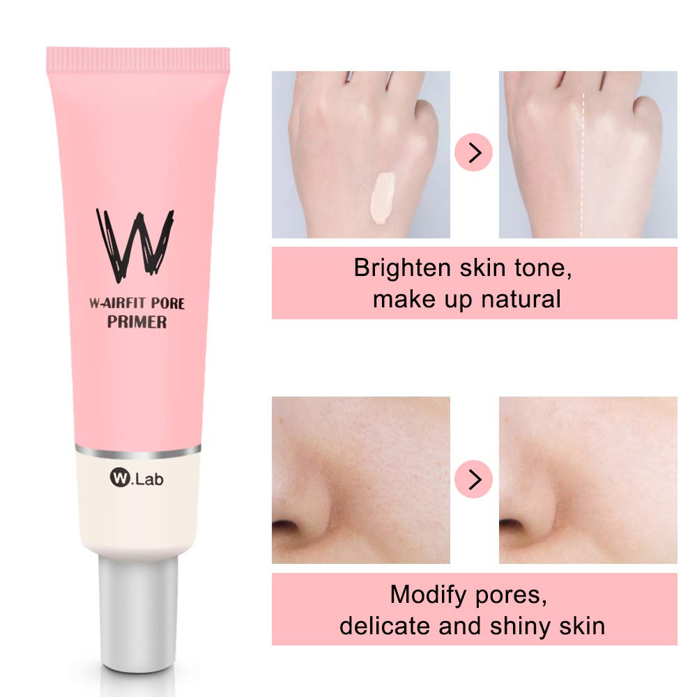  WEIDA SIGN Face Makeup Primer,W-Airfit Pore Primer,Big Pores Perfect Cover,Oil Control Moisturizing Essence Concealer Foundation(35g)