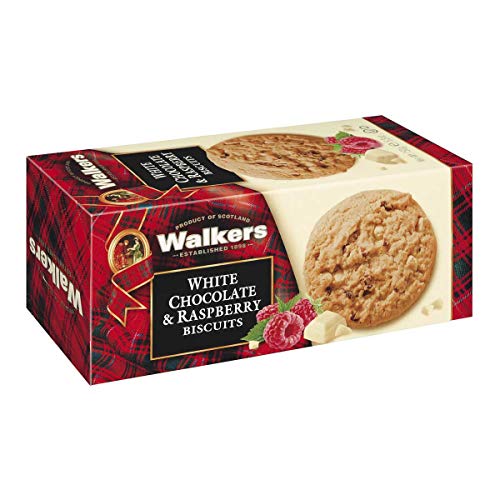 Walkers White Chocolate & Raspberry Cookies - 5.3 oz