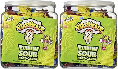 Warheads Extreme Sour Hard Candy (Pack of 480)