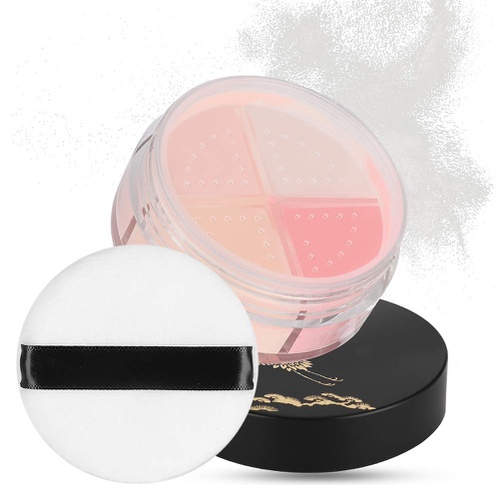  Wchiuoe 4 Color Loose Powder Oil Control Long Lasting Face Makeup Setting Powder(03#)