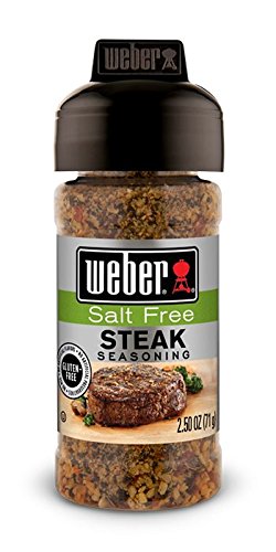 Weber Salt-free Steak Seasoning, 2.5 Ounce Jar (Pack of 3)
