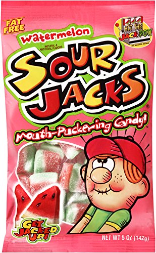 Welch’s Fruit Snacks SOUR JACKS Sour Candies, Watermelon, 5 Ounce