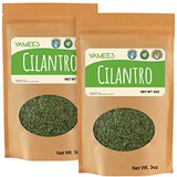 Yamees Dry Cilantro - 6 Oz (3 Oz Each)  Cilantro  Cilantro Seasoning  Dry Cilantro Leaves  Cilantro Herb  Dried Cilantro - Bulk Spices