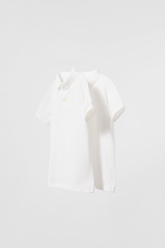 Zara TWO-PACK OF PIQUEE POLO SHIRTS