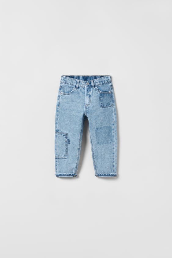 Zara PATCHED JEANS