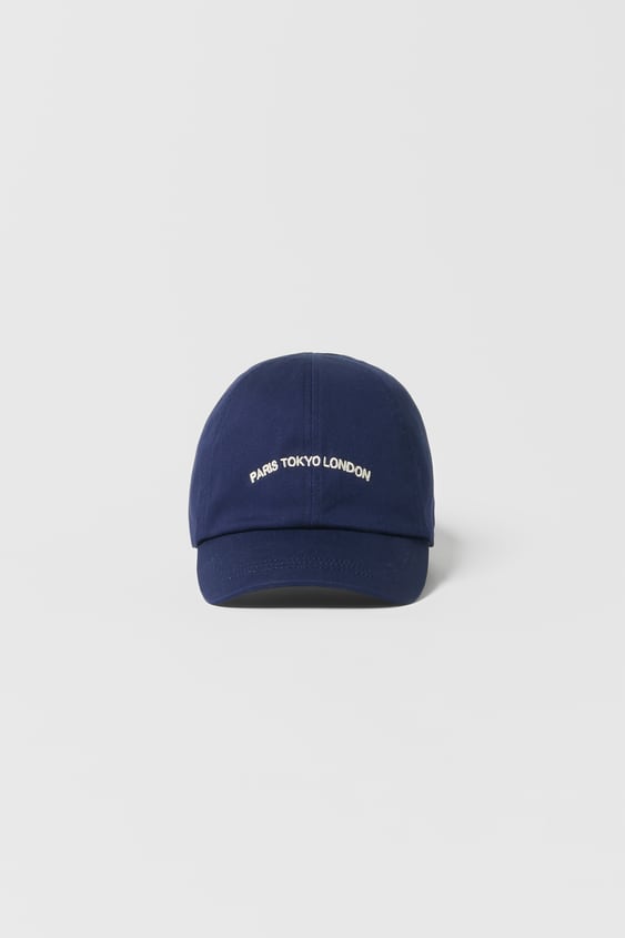 Zara KIDS/ EMBROIDERED PLAIN CAP