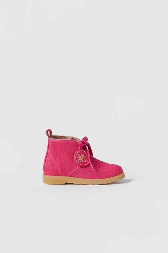 BABY/ CLARKS x ZARA LEATHER ANKLE BOOTS