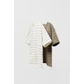 Zara TWO-PACK OF STRIPED WOVEN SHIRTS