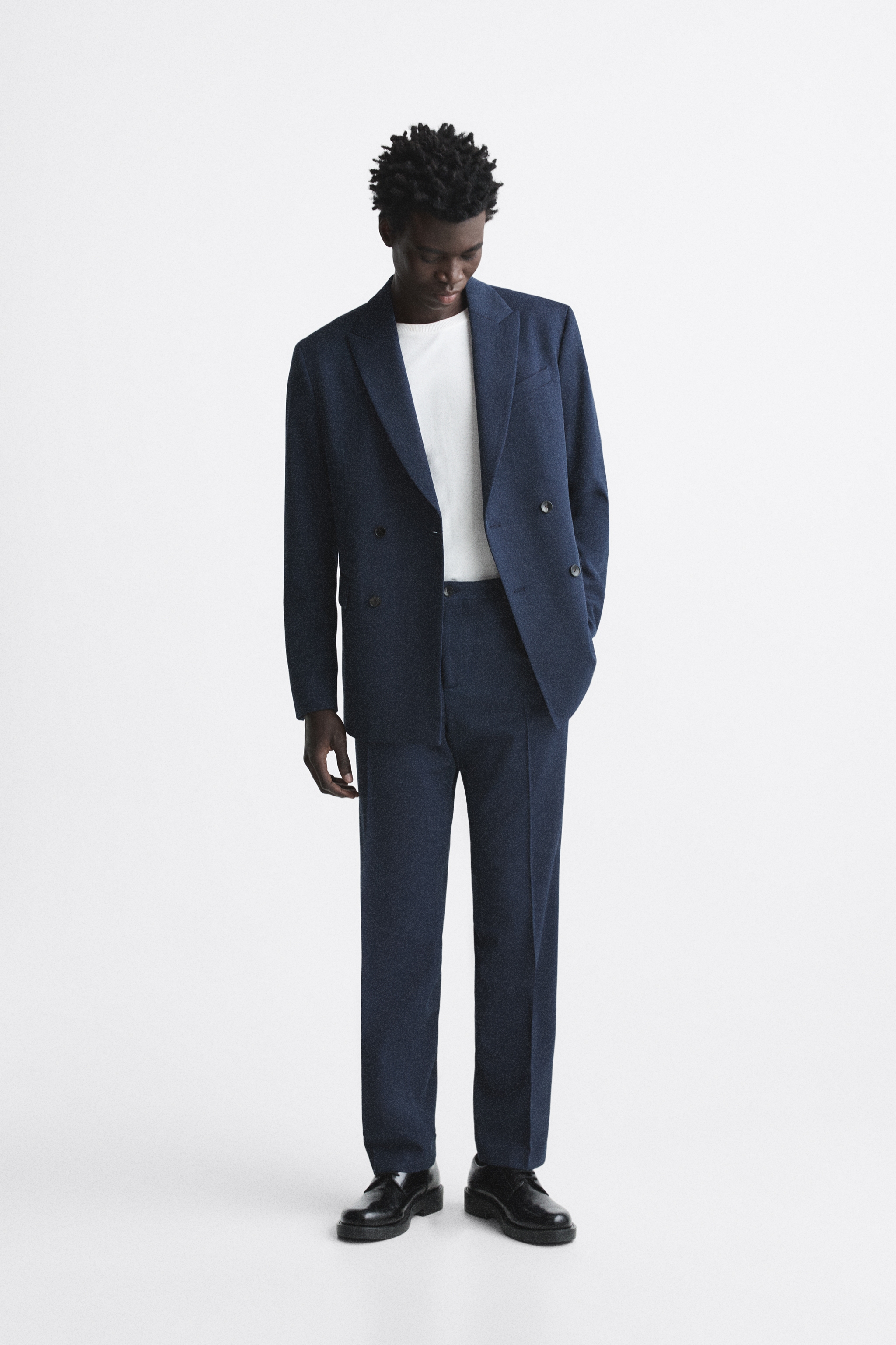 Zara DOUBLE BREASTED SUIT JACKET