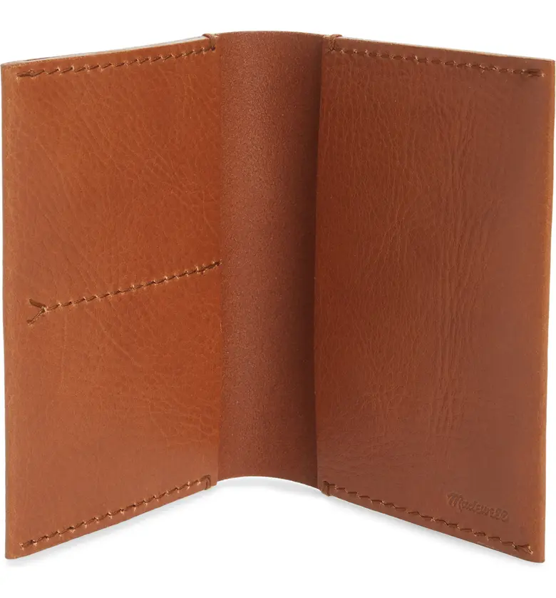 메이드웰 Madewell The Leather Passport Case_ENGLISH SADDLE