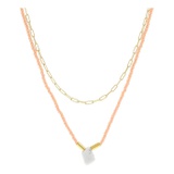 Madewell Stone Collection Two-Piece Beaded Howlite Necklace Set