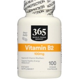 365 by Whole Foods Market, Vitamin B2 100Mg, 100 Veg Capsules