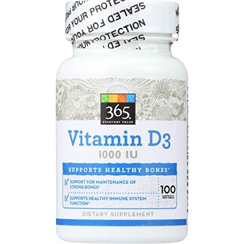  365 by Whole Foods Market, Vitamin D3 1000 IU, 100 Softgels
