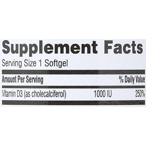  365 by Whole Foods Market, Vitamin D3 1000 IU, 100 Softgels