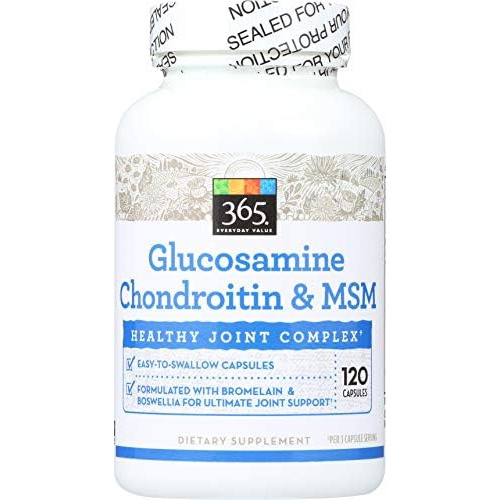  365 by Whole Foods Market, Glucosamine Chondroitin And MMS, 120 Capsules
