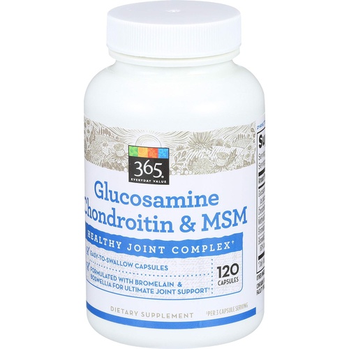  365 by Whole Foods Market, Glucosamine Chondroitin And MMS, 120 Capsules