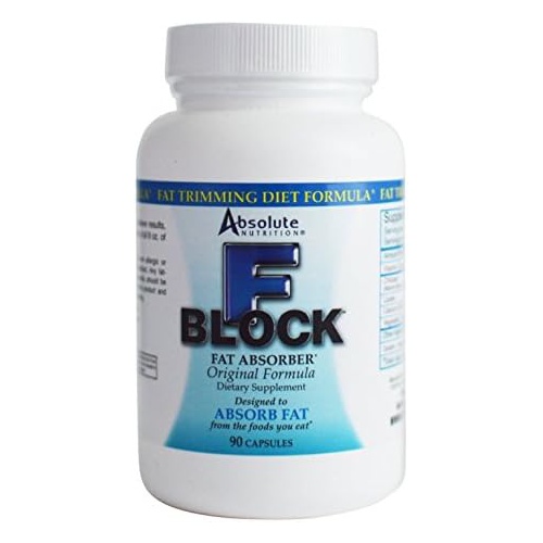  Absolute Nutrition FBlock Xtra Fat Absorber, Diet Formula, 90 Capsules