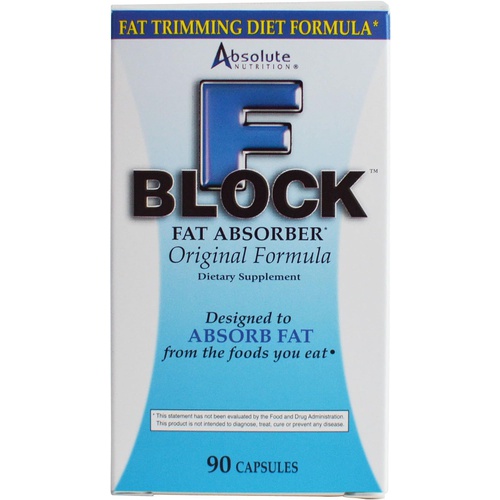  Absolute Nutrition FBlock Xtra Fat Absorber, Diet Formula, 90 Capsules