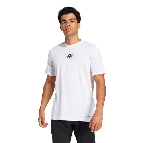 아디다스 Adidas Mens Happy Tennis T Shirt