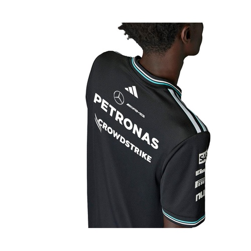 아디다스 Adidas Mens Black Mercedes AMG Petronas F1 Team Driver Wear Authentic T Shirt