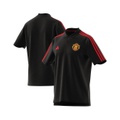 Adidas Mens Black Manchester United DNA Polo