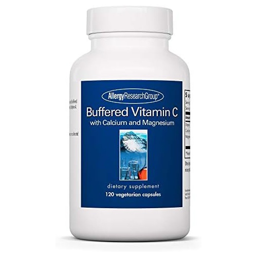  Allergy Research Group - Buffered Vitamin C - Antioxidant, Immune Support, Calcium/Mag - 120 Vegetarian Capsules