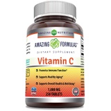 Amazing Nutrition Amazing Formulas Vitamin C 1000 Mg,Tablets - (Non-GMO,Gluten Free, Vegan) - Promotes Immune Function- Supports Healthy Aging- Supports Overall Health & Well-Being (250 Count)