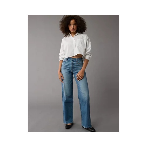 아메리칸이글 AE Strigid Curvy Super High-Waisted Baggy Straight Jean