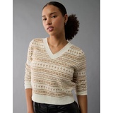 AE Whoa So Soft Shrunken V-Neck Sweater