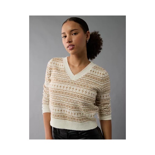 아메리칸이글 AE Whoa So Soft Shrunken V-Neck Sweater
