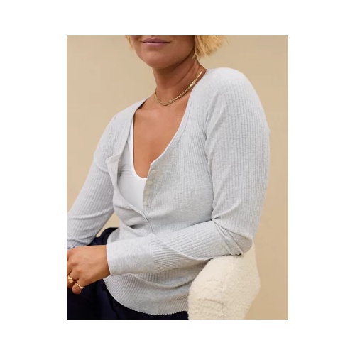 아메리칸이글 Aerie Essential Henley Layering T-Shirt