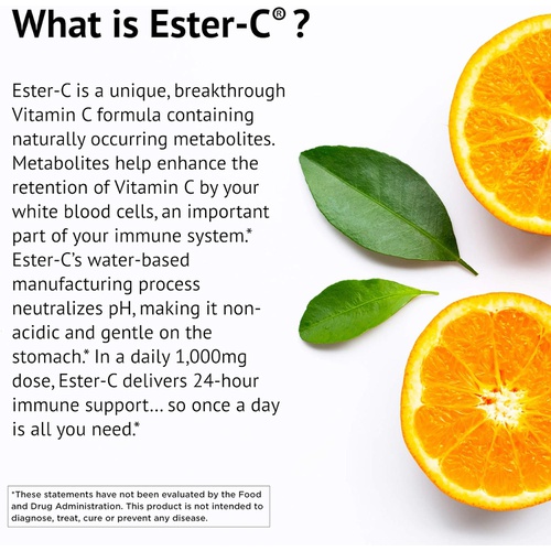  American Health Ester-C 750 mg Powder with Citrus Bioflavonoids 8 oz.