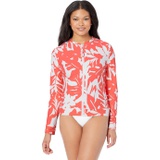 Anne Cole Long sleeve Front Zip Rashguard