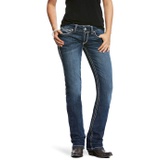 Ariat Womens Real Mid Rise Straightjean