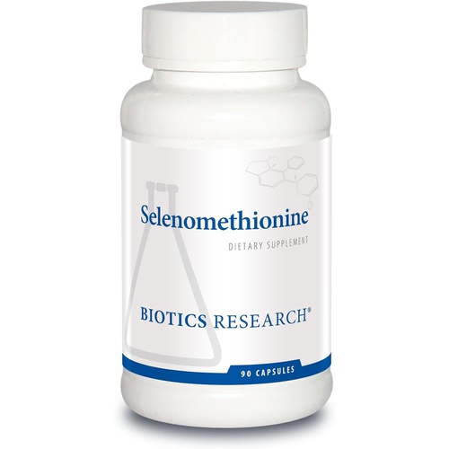  Biotics Research Selenomethionine  High Potency Selenium, Reproduction, Thyroid Gland Function, DNA Production, Cognitive Health, Potent Antioxidant. 90 Capsules