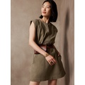 bananarepublic Split-Neck Mini Dress