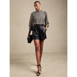 bananarepublic Cropped Open-Back Blouse