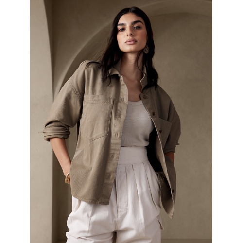 바나나리퍼블릭 bananarepublic Twill Chest Pocket Shirt
