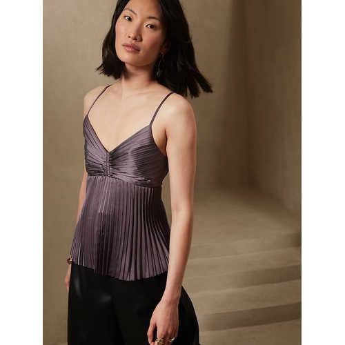 바나나리퍼블릭 bananarepublic Pleated Cross-Back Cami