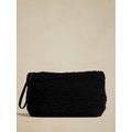 bananarepublic Faux Shearling Pouch Wristlet